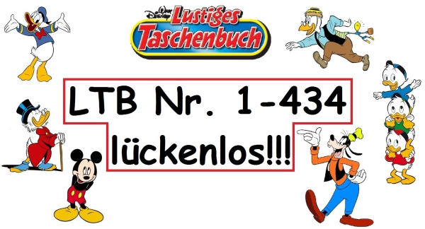 Die ultimative LTB-Sammlung! - Lustiges Taschenbuch durchgehend von Band Nr. 1 bis 434 - lückenlos! - Komplett 434 Comic-Bücher von euren Lieblingen aus Entenhausen - Von Nr. 1 "Der Kolumbusfalter" bis Nr. 434 "Das Orakel der Mayas" Die ultimative LTB-Sammlung! - Lustiges Taschenbuch durchgehend von Band Nr. 1 bis 434 - lückenlos! - Komplett 434 Comic-Bücher von euren Lieblingen aus Entenhausen - Von Nr. 1 "Der Kolumbusfalter" bis Nr. 434 "Das Orakel der Mayas"